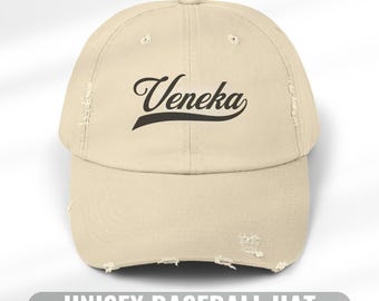 Veneka Baseball Hat Unisex Distressed Cap Venezuela Funny Phrase Unisex Gifts Venezuelan Friend Adjustable Hat Arepa I love Venezuela Regalo