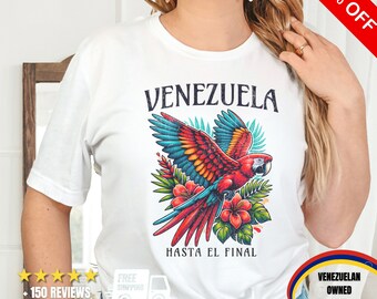 Venezuela Guacamaya Shirt VZLA Shirt Gift for Venezuelan Venezuela Flag Shirt Immigrant Pride 2024 Election Bandera Election Fraude Camiseta