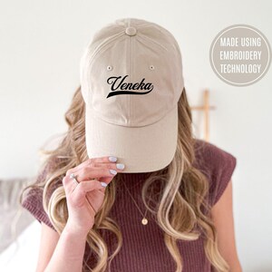 Veneka Baseball Hat Unisex Bordado Cap Venezuela Funny Embroidered Gifts Venezuelan Girl Friend Adjustable Hat Arepa I love Venezuela Regalo