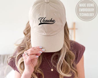 Veneka Baseball Hat Unisex Bordado Cap Venezuela Funny Embroidered Gifts Venezuelan Girl Friend Adjustable Hat Arepa I love Venezuela Regalo