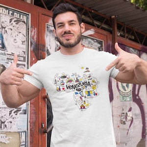 Unisex Graphic Venezuela Shirt Flag Shirt for Venezuela Lover Tshirt Gift for Immigrant Friend from Venezuela art Shirt gift for him for her