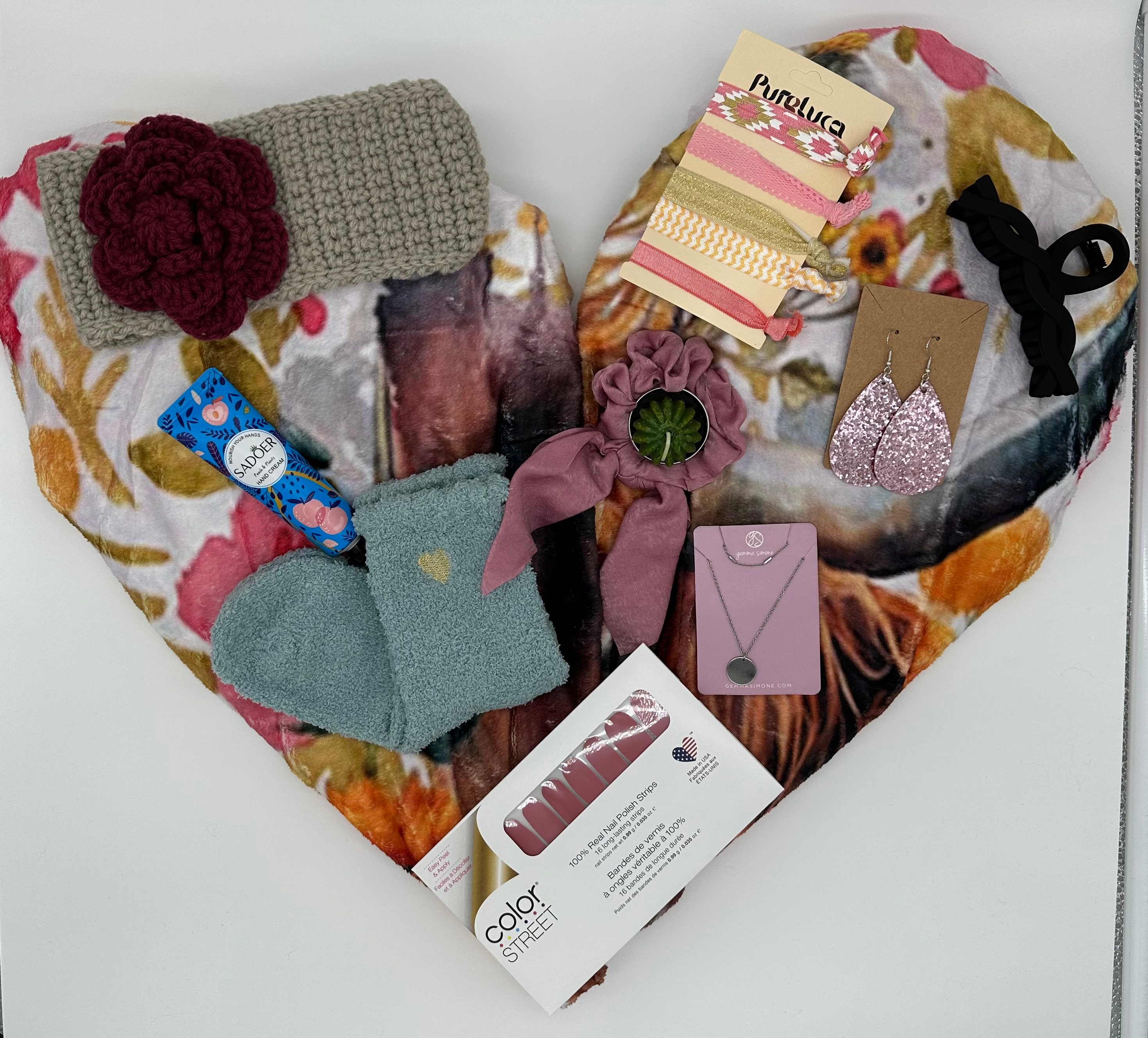 Birthday Gifts Her, Holiday Gift Box, Organic Spa Gift Set, Self Care Gift  Box, Gift Baskets Women, Winter Gift Basket, Cozy Throw Blanket
