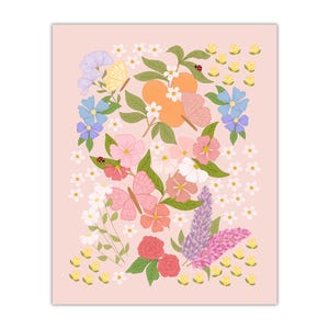 Butterfly Garden Art Print