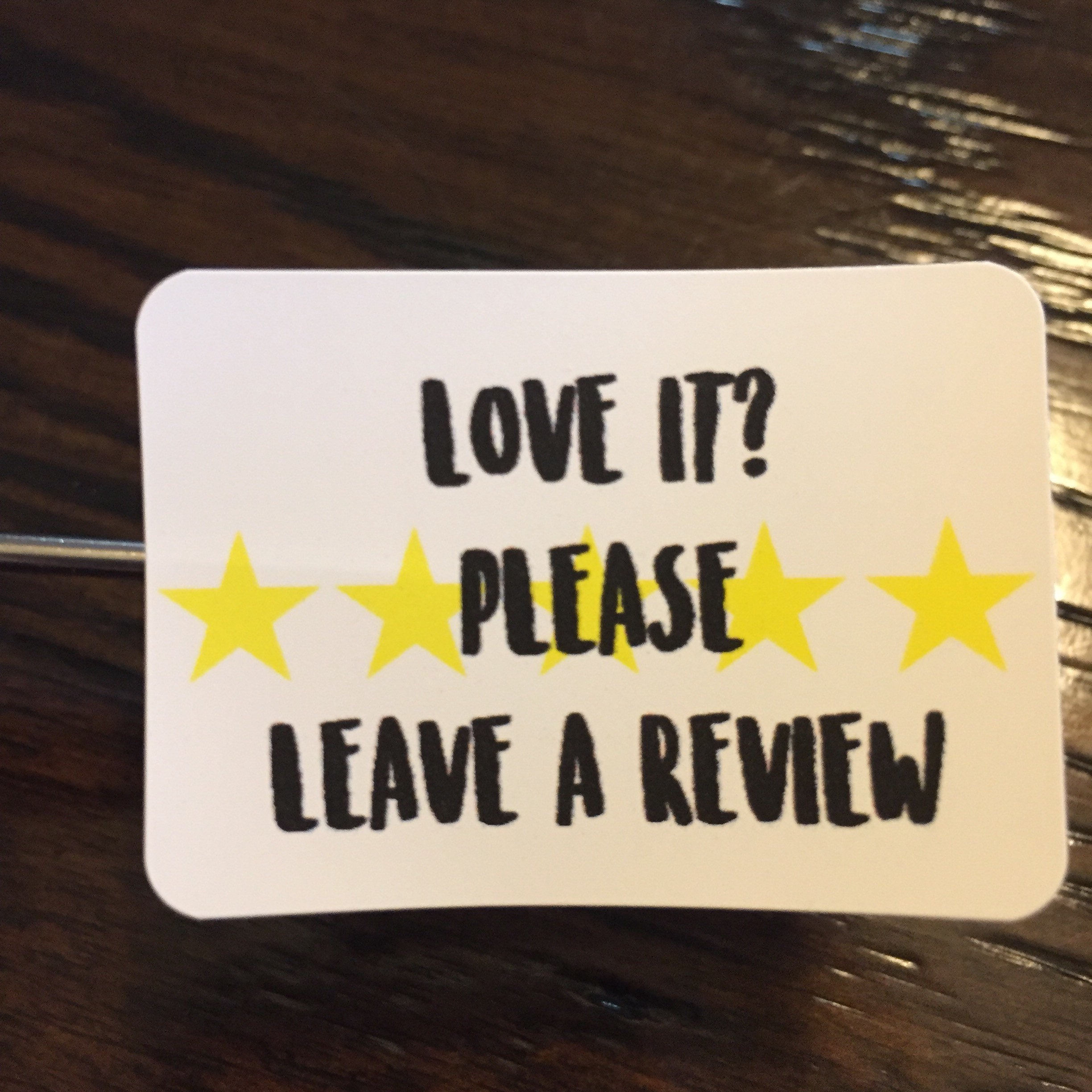 Love It please leave a review Stickers Packaging stickers Etsy