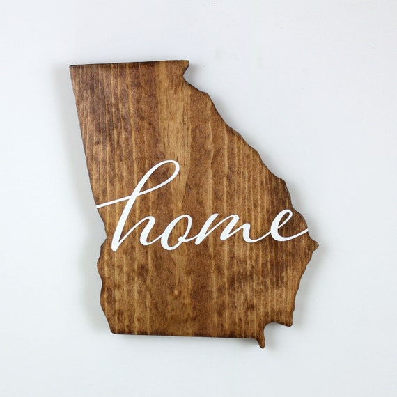 Home Decor Wooden Sign Georgia Sign Home Decor Wooden Sign Georgia Sign