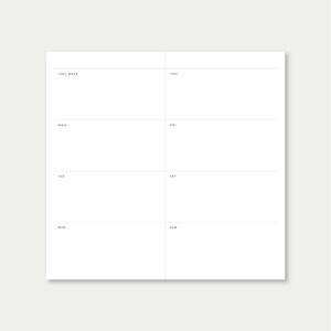Weekly | Undated | WO2P | Full | TN Regular