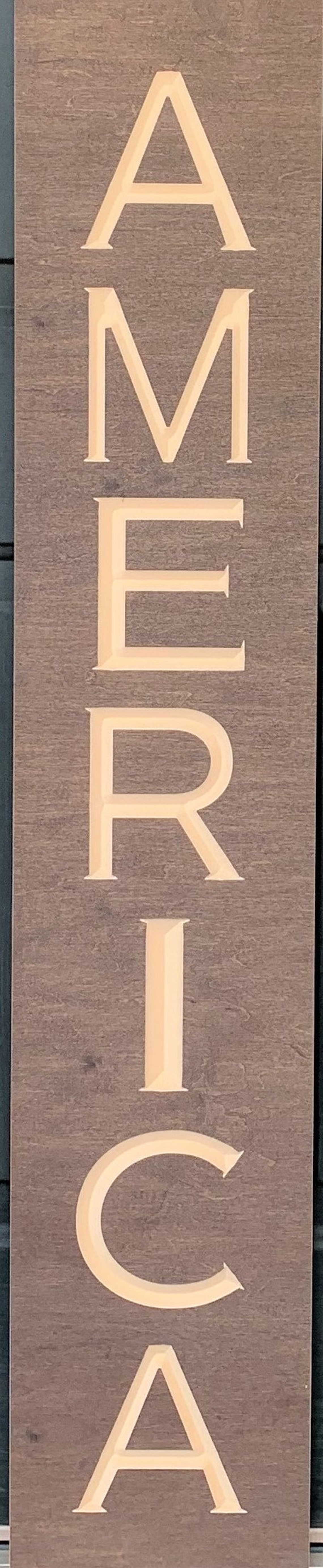 Wooden Welcome Sign America - Etsy