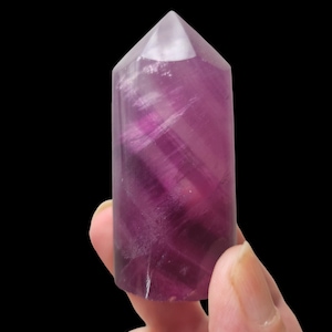 Magenta Purple Fluorite Tower Cylindrical Polished High Quality MFT3