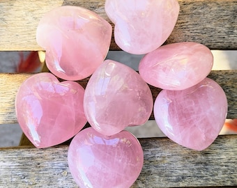 Mini Rose Quartz Heart Gemstone