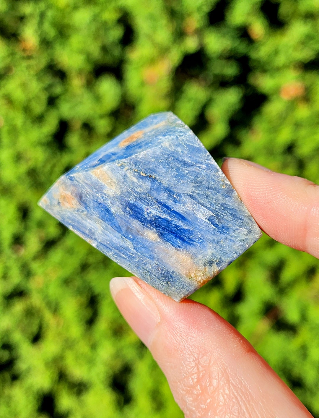 Flash Rocks Blue Kyanite Freeform Block Chunk Flash Stone Ocean Colored - Etsy