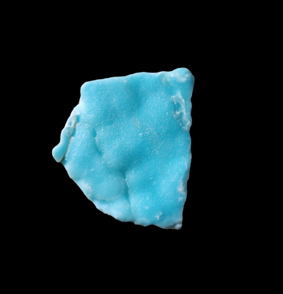 Blue Aragonite Specimen / Bright Freeform Rough Gem / 53 Grams / BAS1