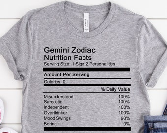 Gemini Shirt Etsy