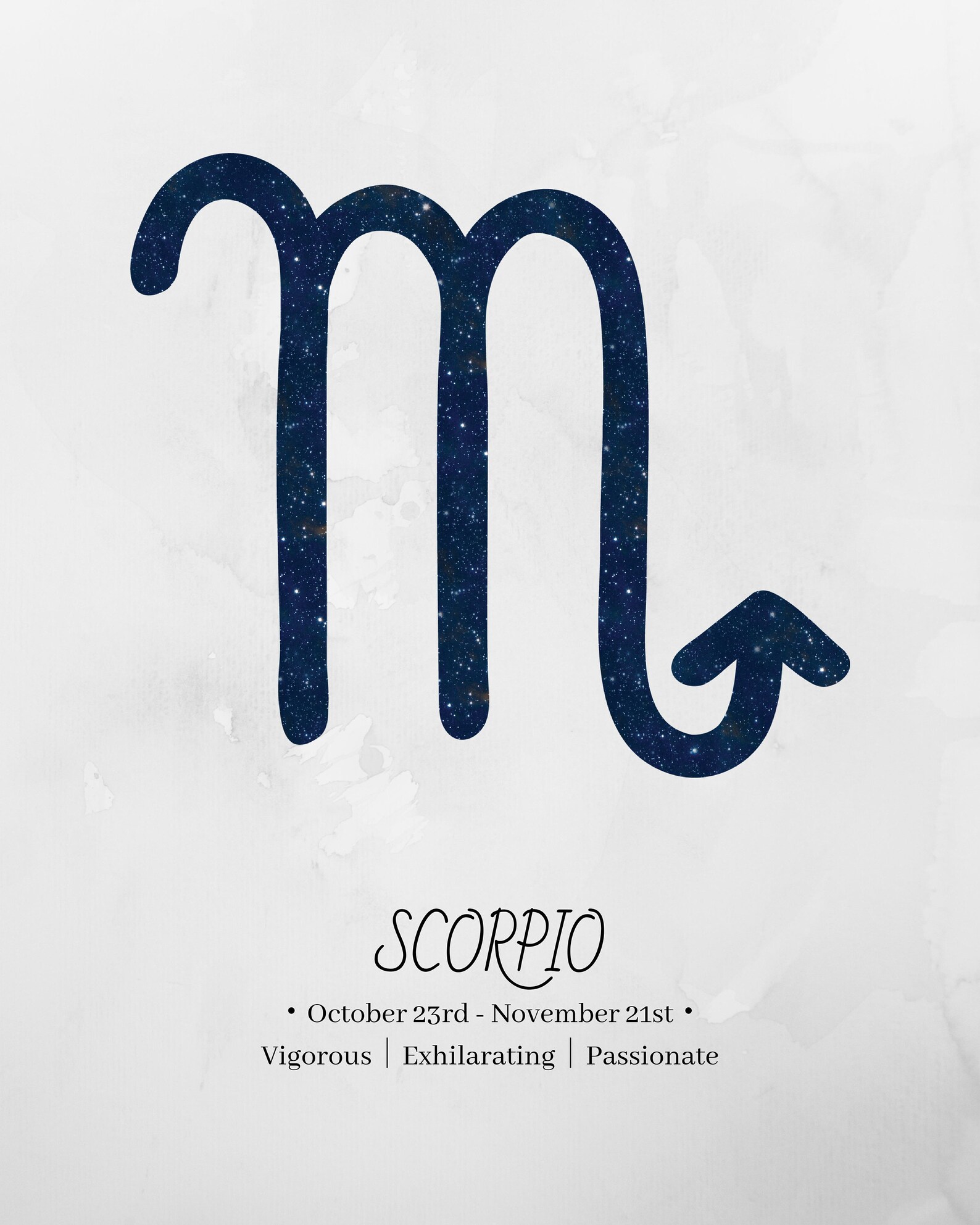 Scorpio Printable Poster Digital Print Printable Art | Etsy