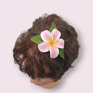 Plumeria flowers headband handmade hair accessories