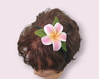 Plumeria flowers headband handmade hair accessories