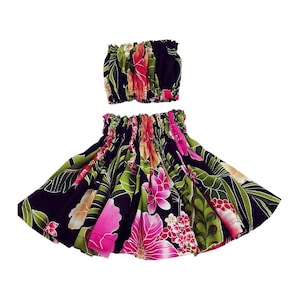 Hula skirt, Hawaiian hula pa&#39;u skirt outfit, Hula dance skirt costume outfit, Toddler baby dress hula skirt, Birthday outfit hula Hawaiian,