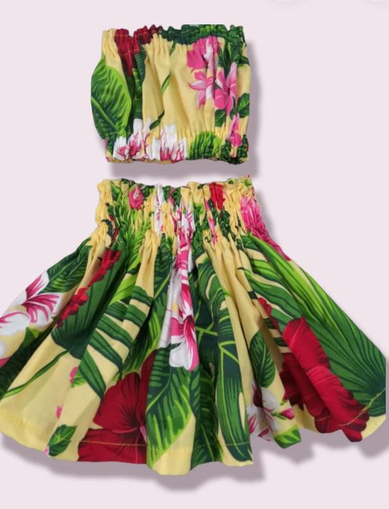 Hula Girls Pa'u Hawaiian Skirt Toddler Baby Hawaiian Hula Etsy