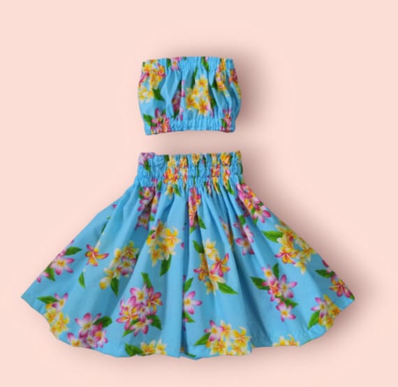 Hawaiian Hula Girls Dresses Pa u Hula Skirt Toddler Girls Dresses