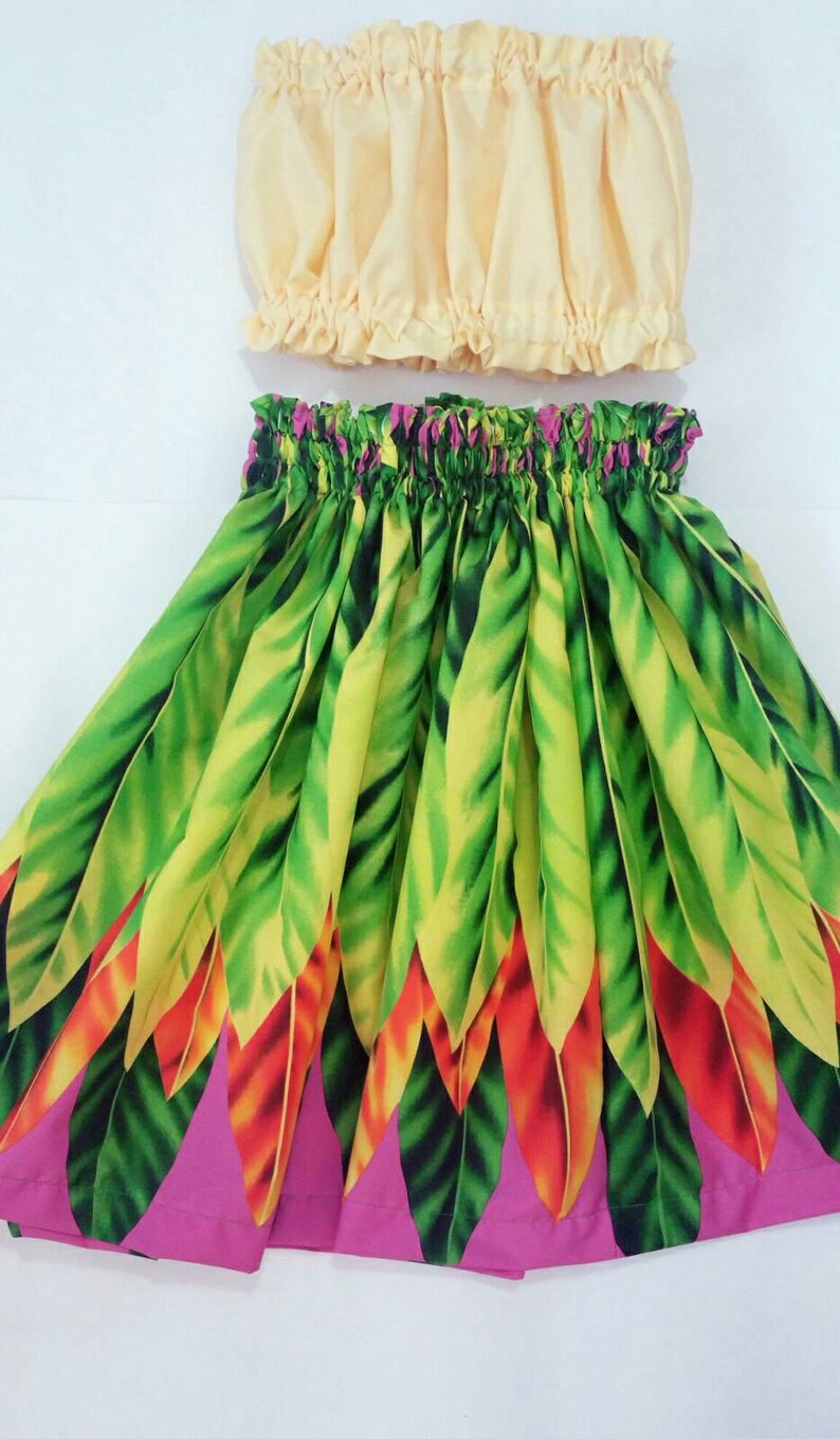 Girls hawaiian hula pa'u skirt costumes kids hawaiian Etsy