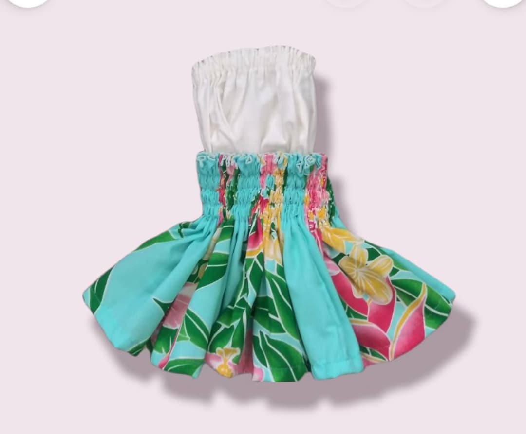 Kids Hawaiian Hula Pa'u Skirt,child Girls Hula Skirt Outfit,hawaiian Pa