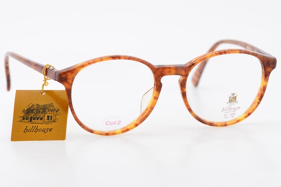 Vintage 70s Hillhouse NY Tortoiseshell Round Glass