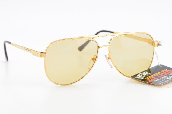 Vintage 80s Okuda Fotocromatico Transitional Gold