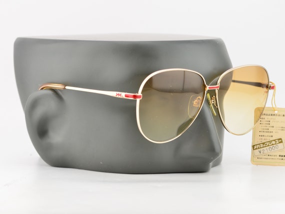 80s Paco Rabanne Eyewear Brushed Gold Oversized Br