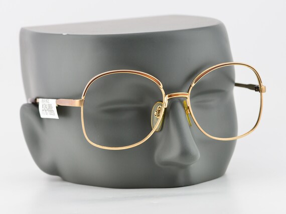 Vintage 70s Rodenstock Beatrice Gold Orange Round