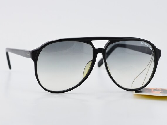 Vintage 80s Reactolite Black Transitional Aviator