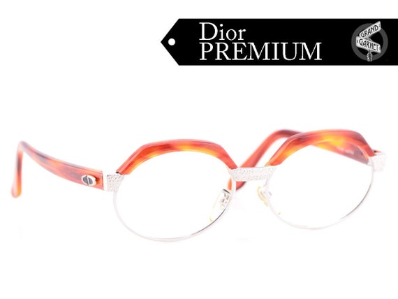 70s Christian Dior 14KGF Iconic Oval Tortoiseshell