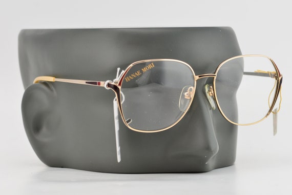 Vintage 80s Nikon Hanae Mori Gold Oversized Glasse