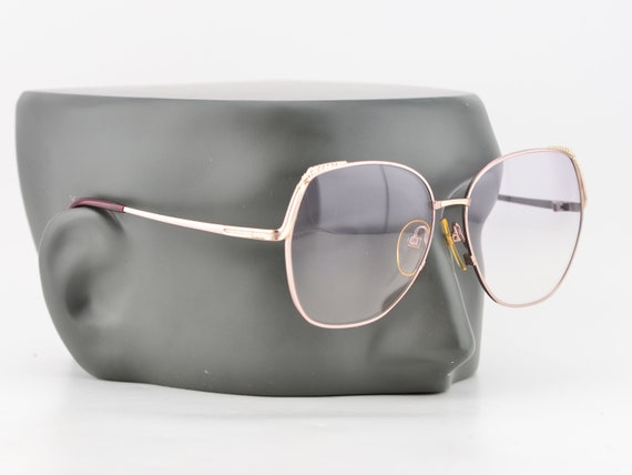 80s Paco Rabanne Eyewear Silver Oversized Purple g