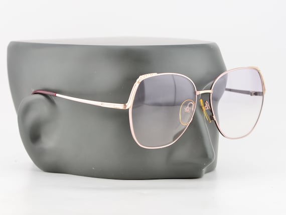 80s Paco Rabanne Eyewear Silver Oversized Purple g