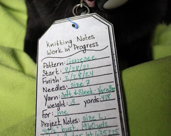 Knitting Notes!!  Use these to keep notes on what is happening for all of your pesky WIP's!  A great gift for the knitter in your life!