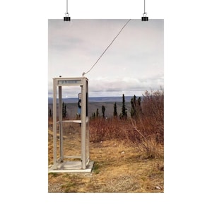 Nostalgic Phone Booth Matte Vertical Posters, Vintage Wall Art, Home Decor, Retro Aesthetic, Gift for Phone Lovers