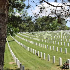 American Jigsaw Puzzle with Scenic Cemetery Design, Memorial Tribute, Family Activity, Gift for Puzzle Lovers, Home Décor
