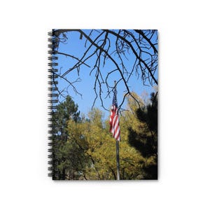 Spiraalvormig notitieboek met Amerikaanse vlag - Perfect voor journaling, school of cadeaus, patriottisch decor, notities maken, Memorial Day, Independence Day