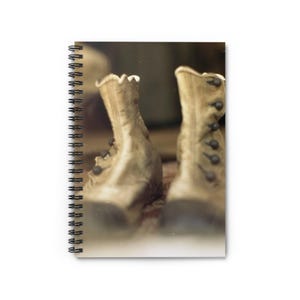 Vintage Boot Spiral Notebook - Ruled Line, Perfect for Journaling, Gifts, School, Travel, Creative Writing
