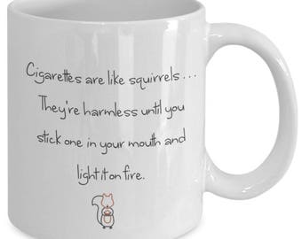 Squirrels on fire! Funny Squirrel mug