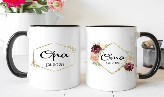 Oma And Opa Mug Set Pregnancy Announcement Oma Est 2020 Opa Est 2020 Oma And Opa Mug Set Pregnancy Announcement Oma Est 2020 Opa Est 2020