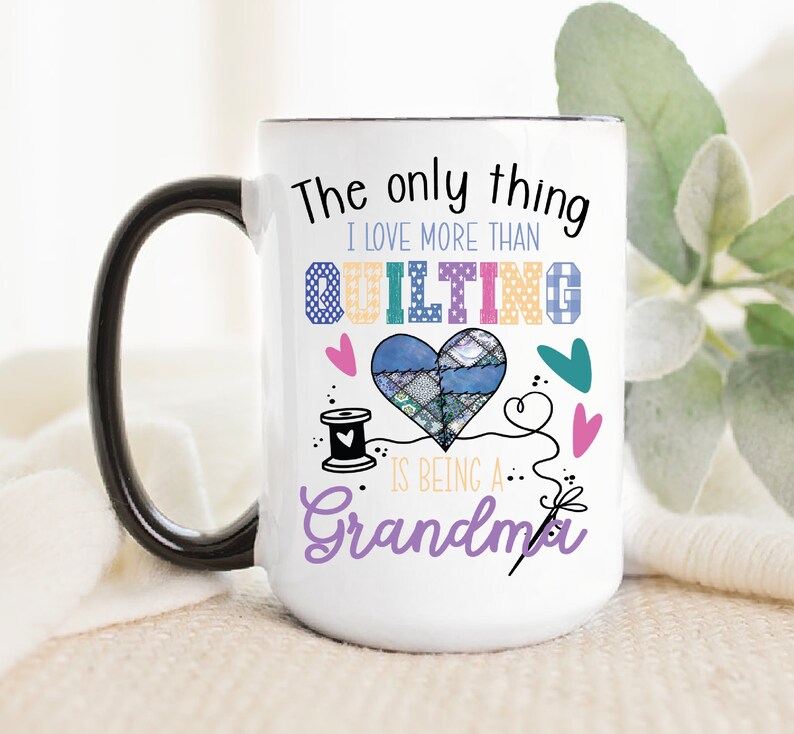 Grandma Quilt Mug Best Grandma Gifts Grandma Coffee Cup - Etsy