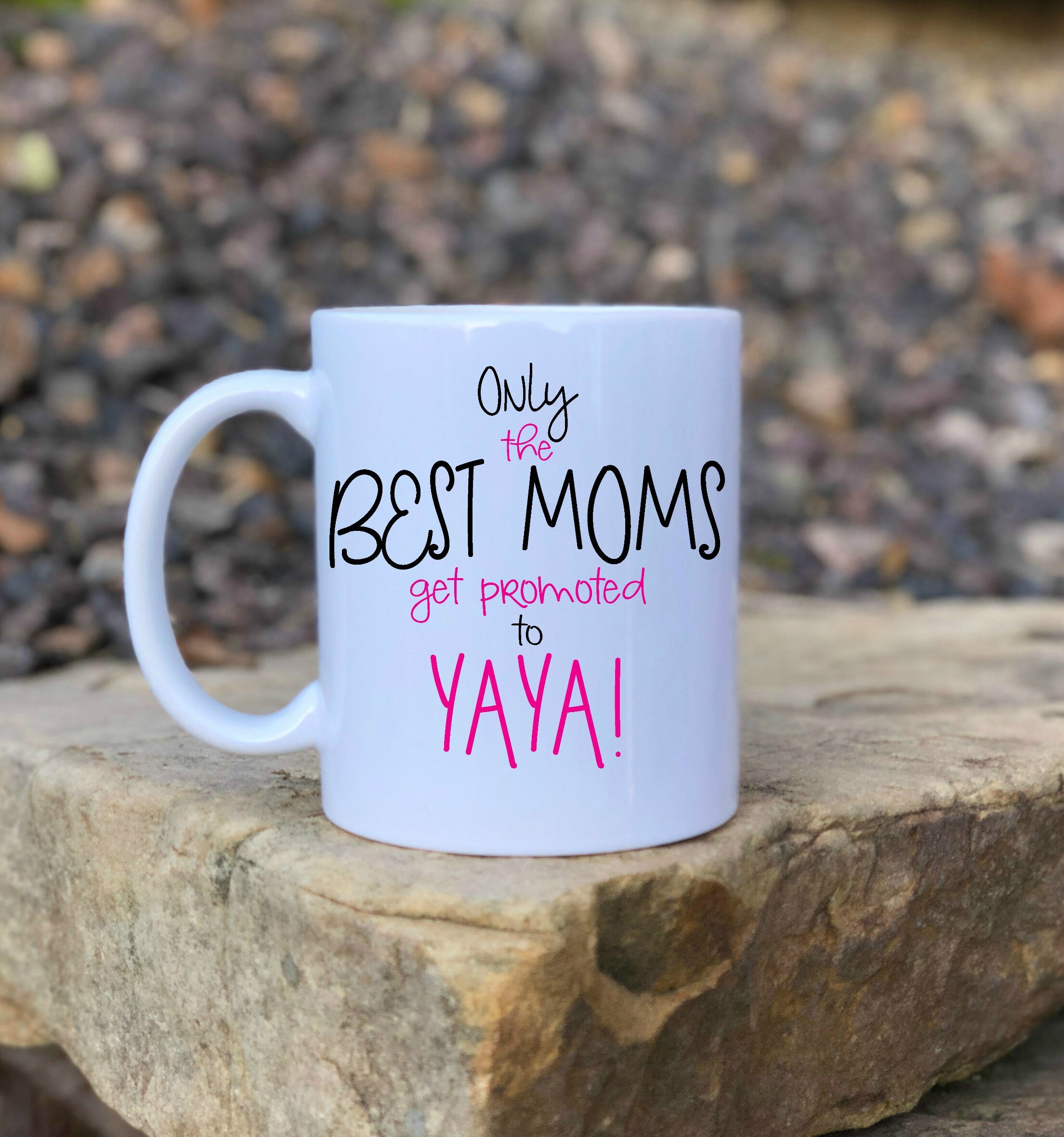 Promoted To Grandma Coffee Mug Only The Best Moms Mom Mug Valentine Gift Floral