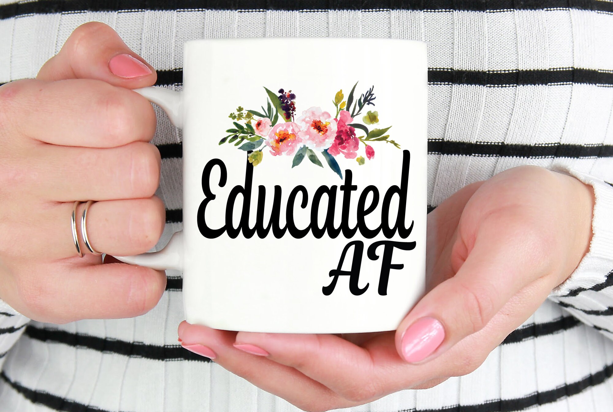 Educated AF College Graduation Coffee Mug College Etsy