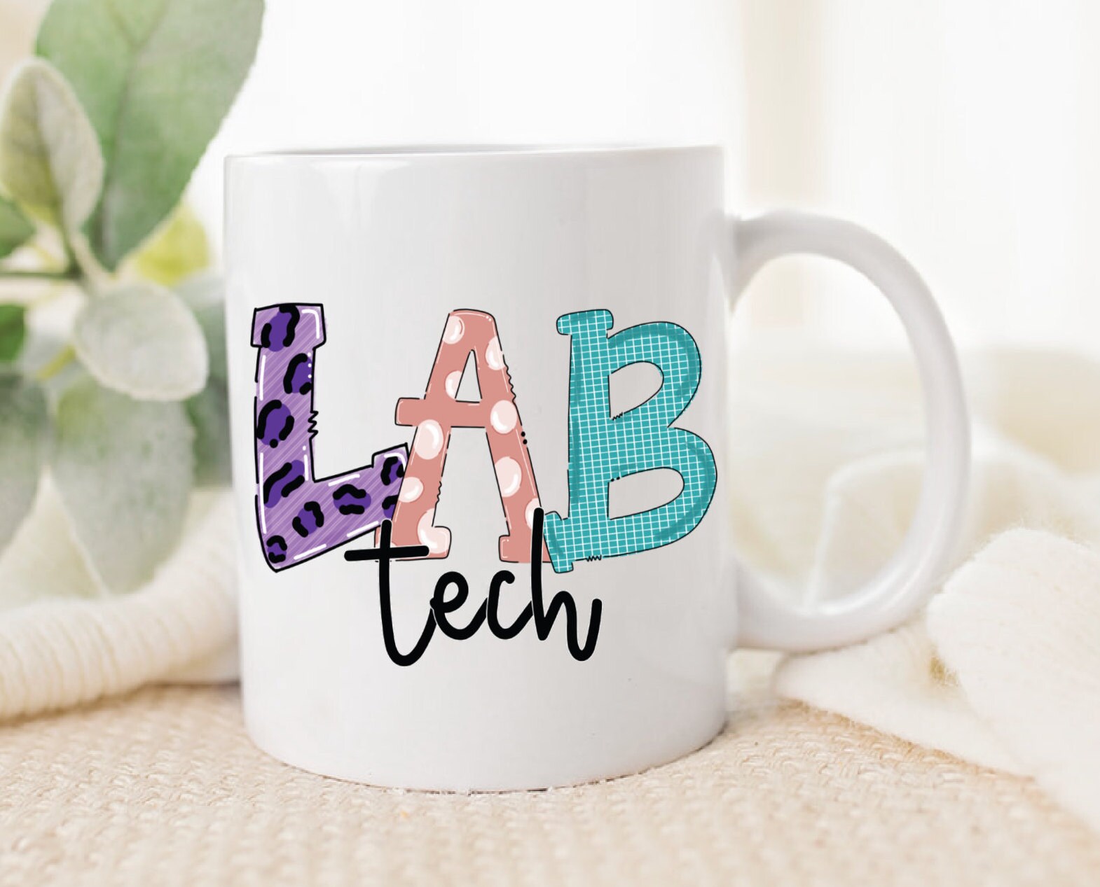 Lab Tech Gift Personalized Lab Tech Coffee Mug Laboratory Etsy