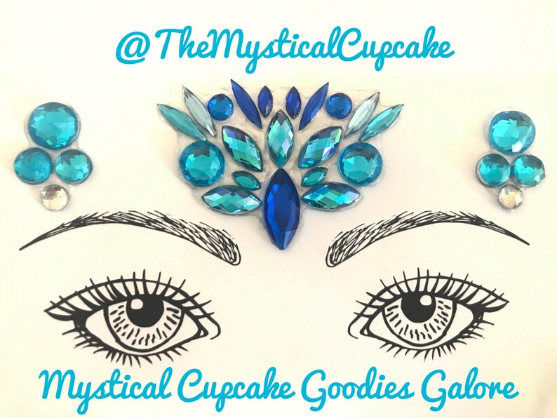 Princess Tiara Face Gem Acrylic Face Jewels for Raves and Etsy