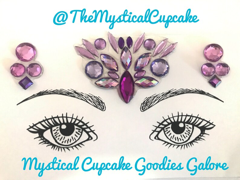 Princess Tiara Face Gem Acrylic Face Jewels for Raves and Etsy