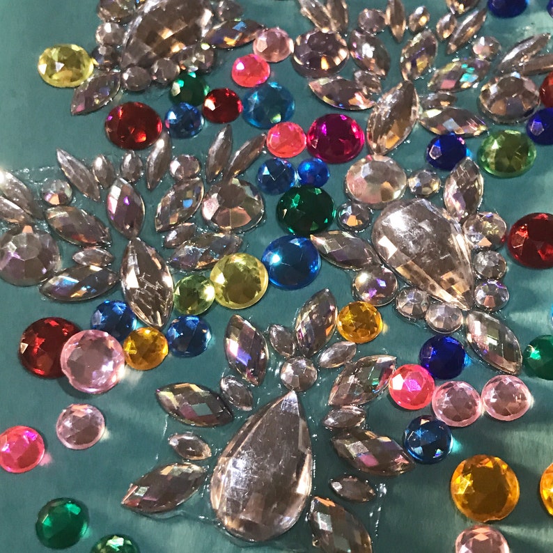 Princess Tiara Face Gem Acrylic Face Jewels for Raves and Etsy