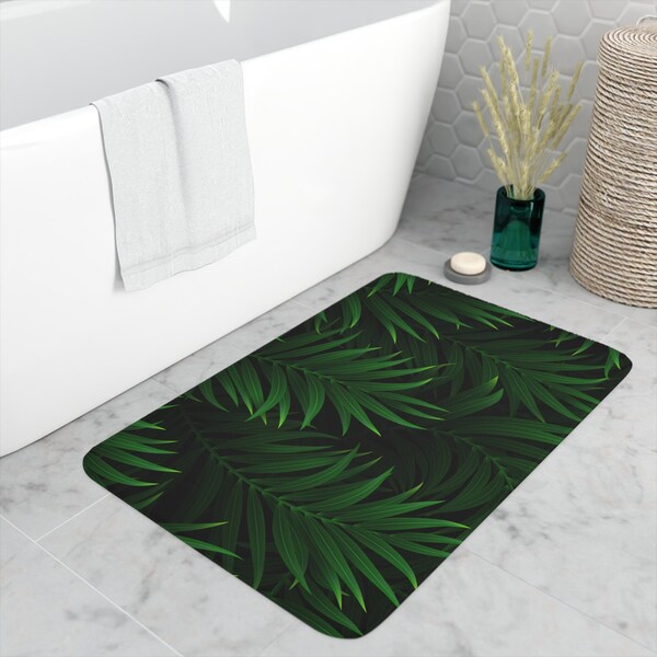 Green Bath Mat Etsy