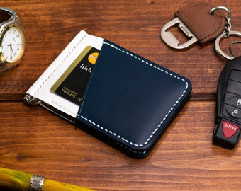 Leather Personalized Money Clip Wallet