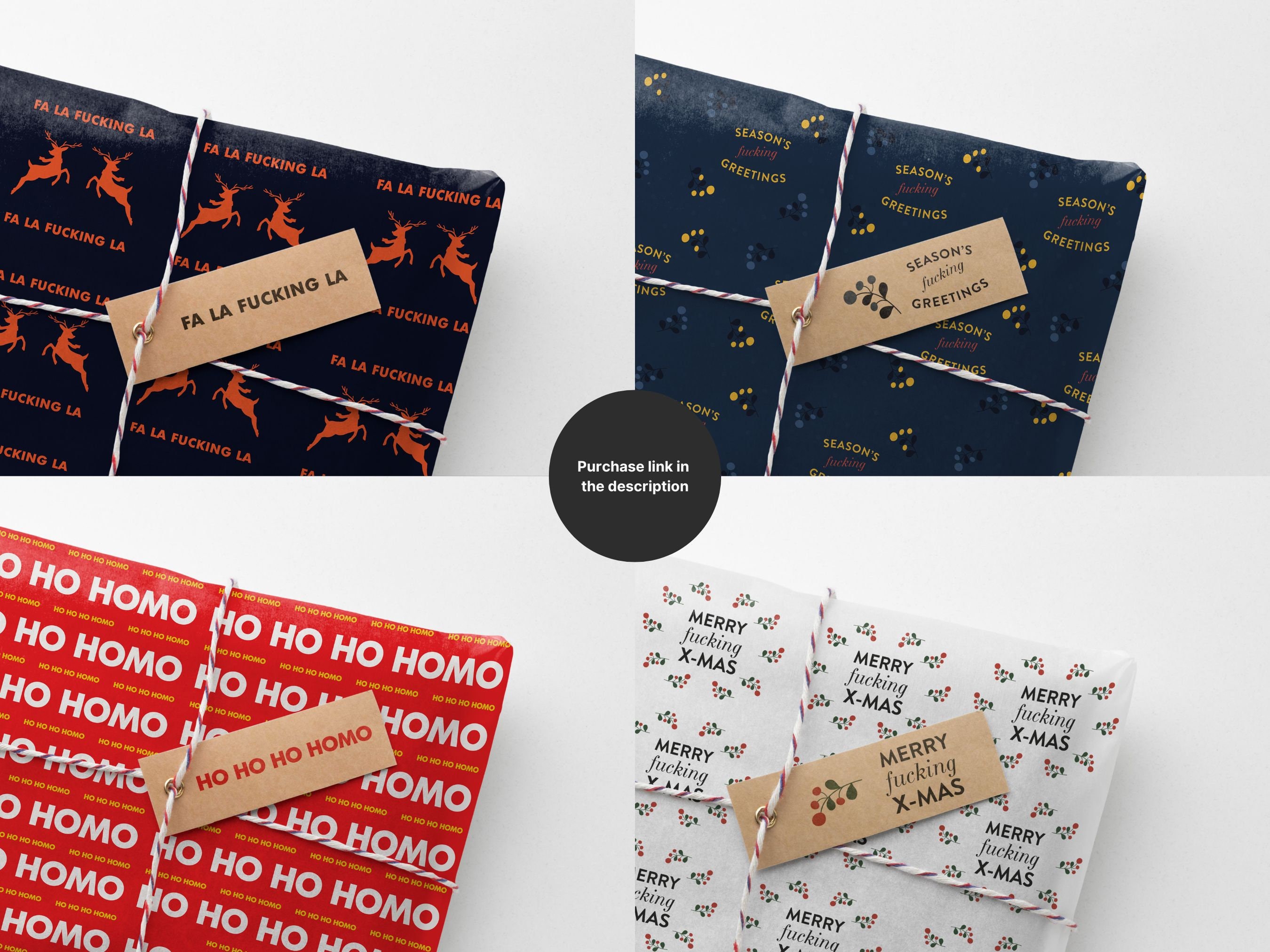 Funny Gift Wrapping Paper Roll for Adults in Traditional Etsy